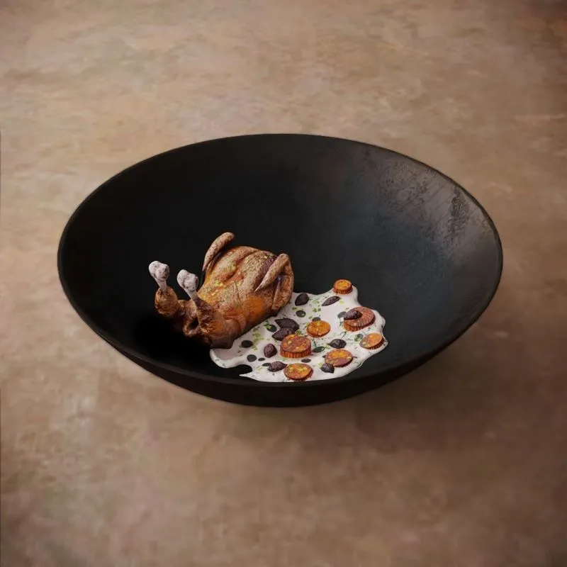 PBR Game 3D Models - Chicken with Cream Sauce