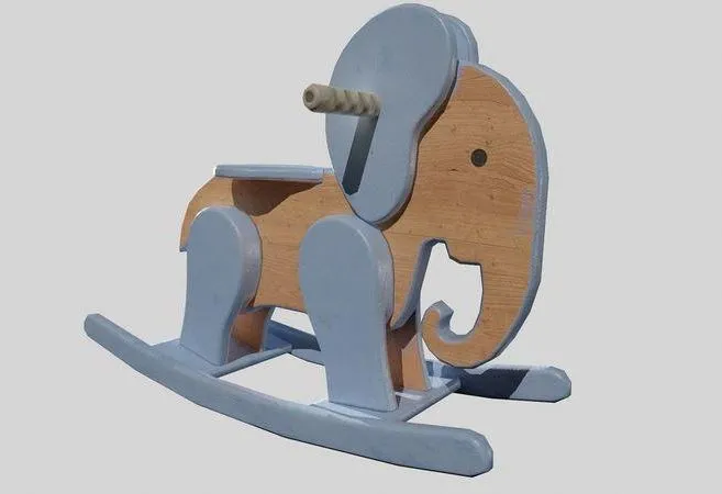 PBR Game 3D Models - Children toy elephant