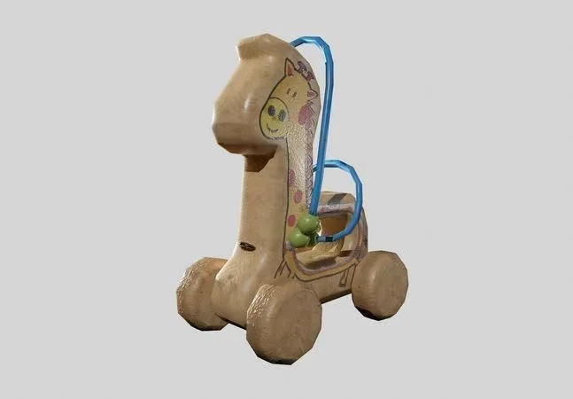 PBR Game 3D Models - Children Toy Giraffe