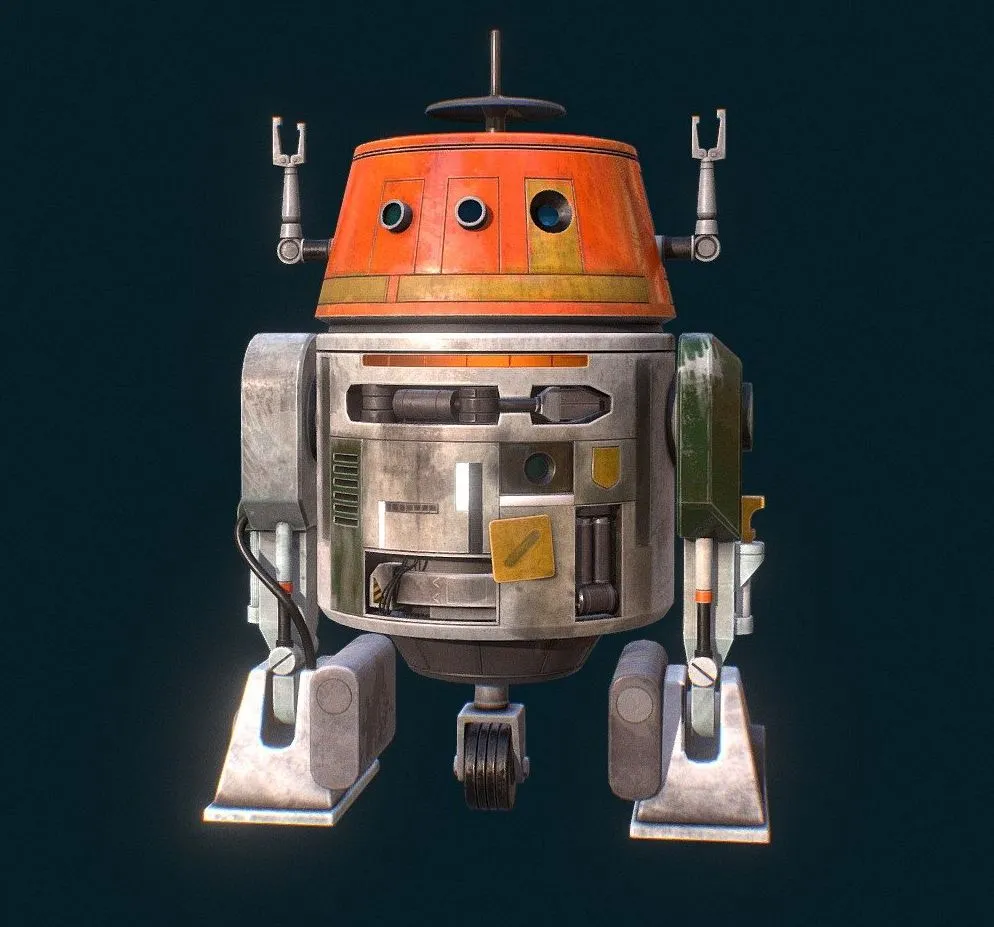 PBR Game 3D Models - Chopper C1 10P Star Wars Rebels