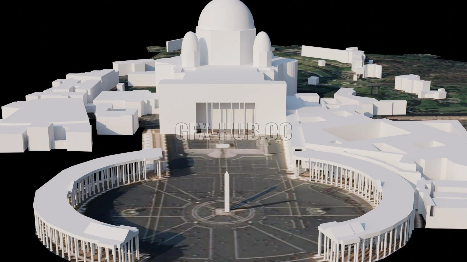 PBR Game 3D Models - Civis Vaticana – Italy