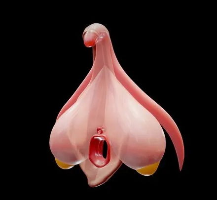 PBR Game 3D Models - Clitoris Anatomy   Aroused Clitoris
