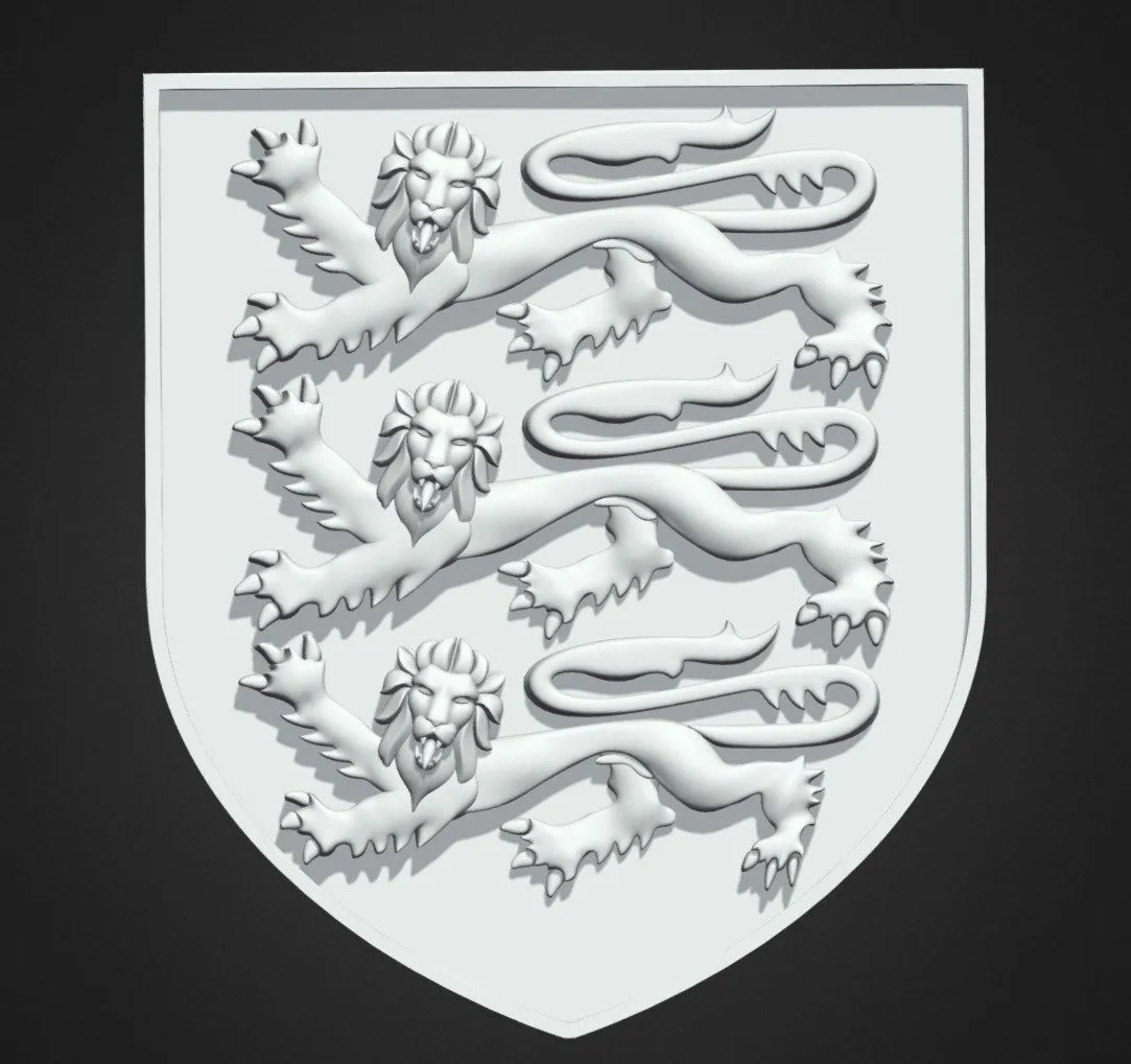 PBR Game 3D Models - Coat Of Arms Of England