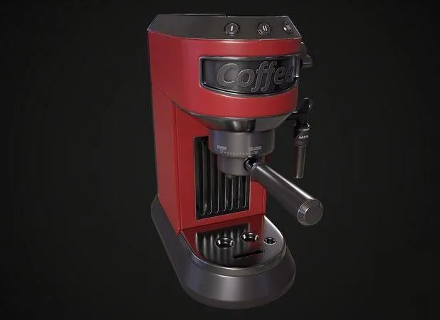 PBR Game 3D Models - Coffee Machine