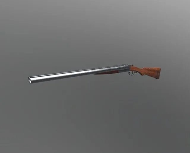 PBR Game 3D Models - Colt 1883 Shotgun