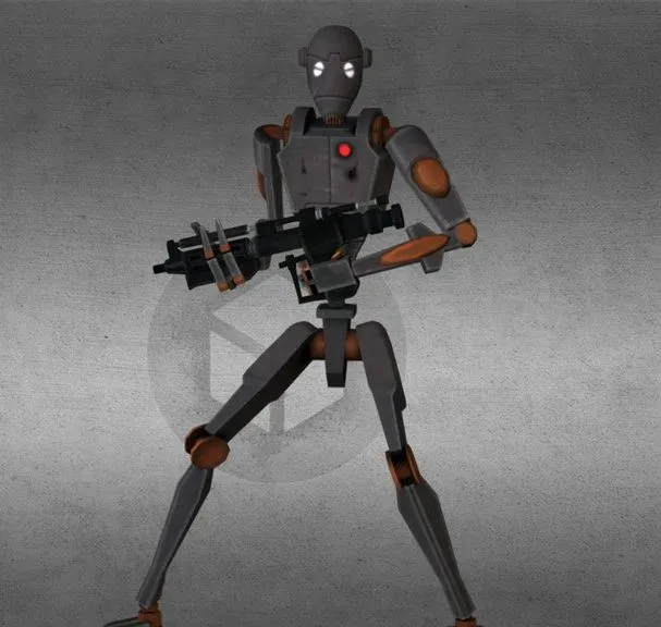 PBR Game 3D Models - Commando Obj