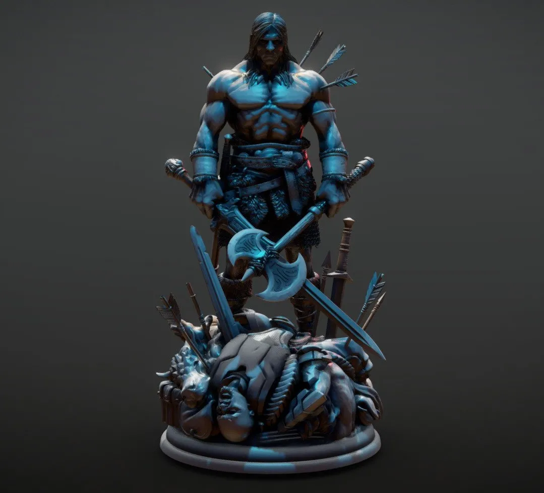 PBR Game 3D Models - Conan