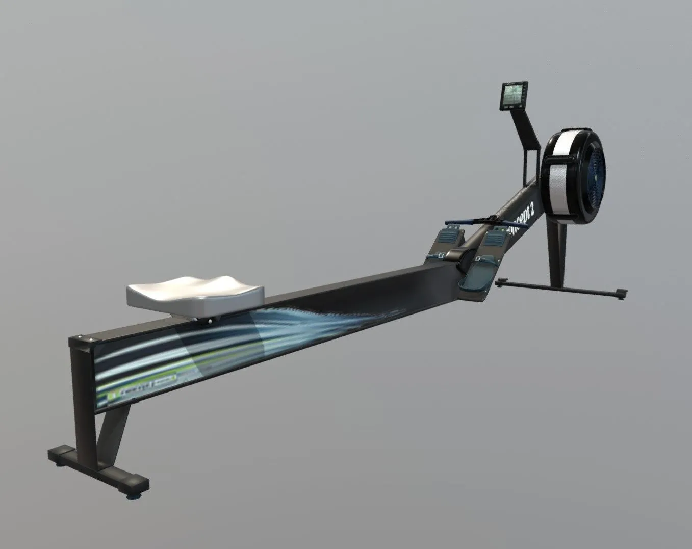 PBR Game 3D Models - Concept 2 Rower
