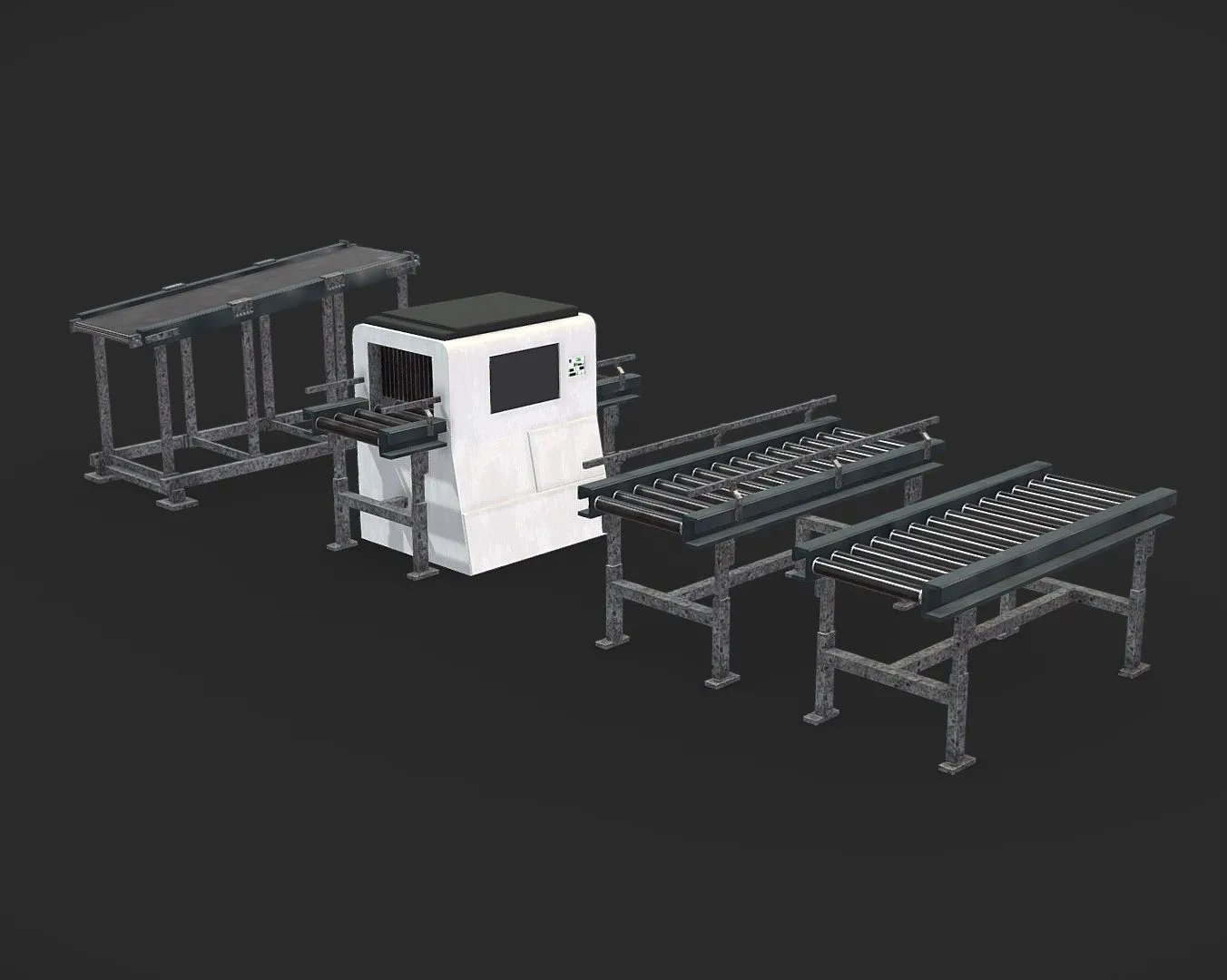 PBR Game 3D Models - Conveyor Belt Xray Pack
