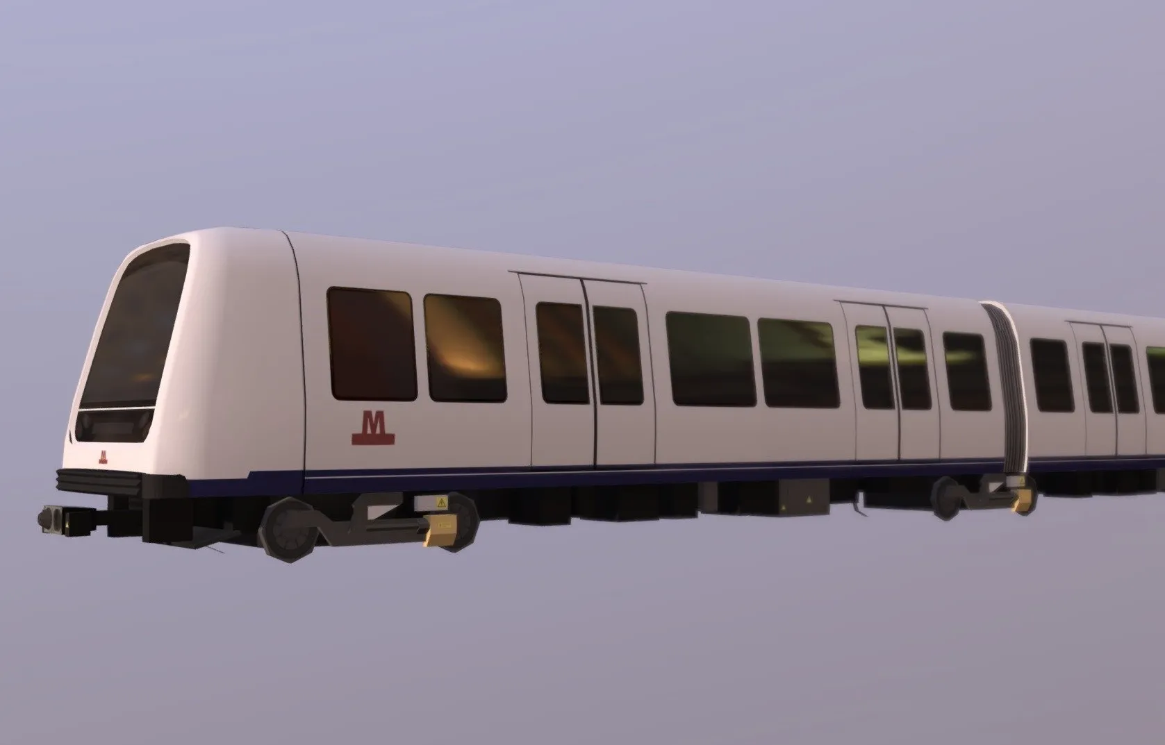 PBR Game 3D Models - Copenhagen Metro For Cities Skylines