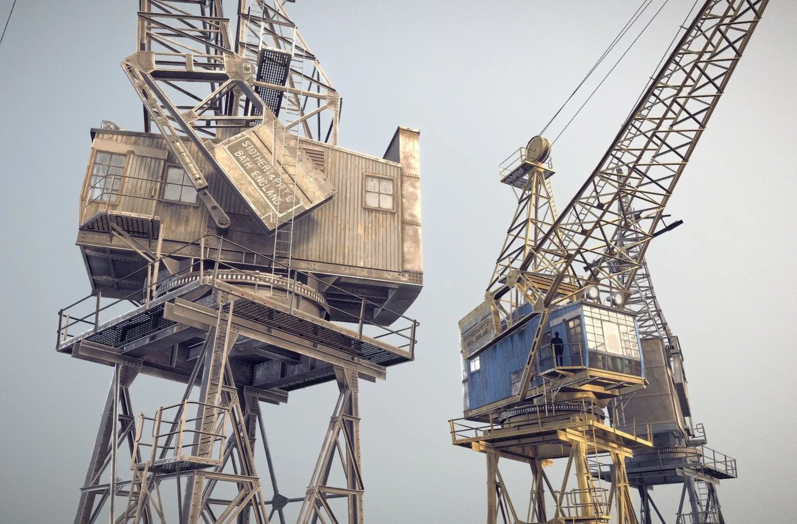 PBR Game 3D Models - Crane Stothertpitt