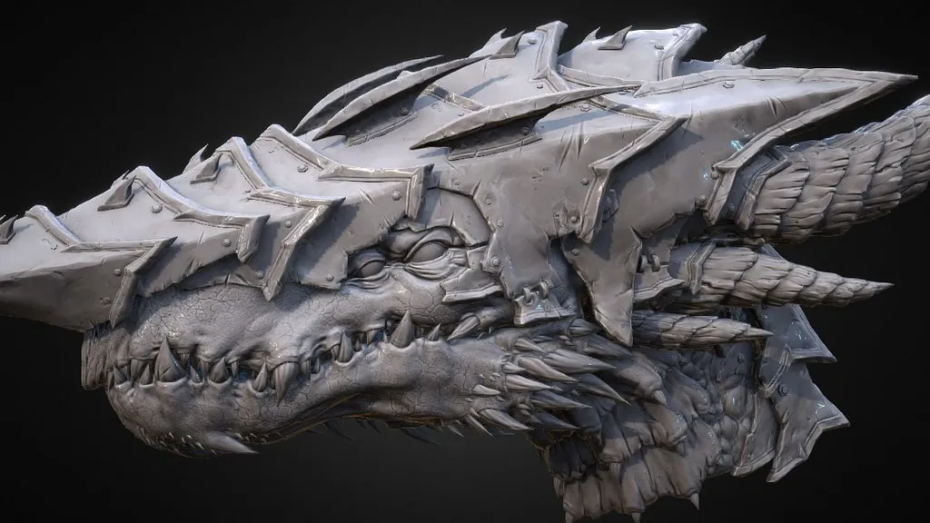 PBR Game 3D Models - Creature Bust