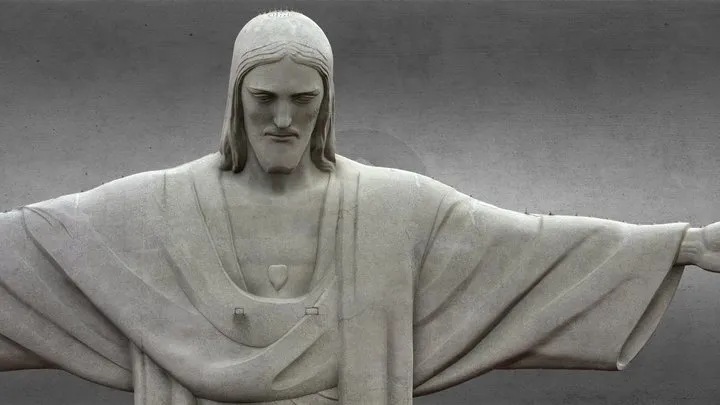 PBR Game 3D Models – Cristo Redentor   Christ The Redemeer