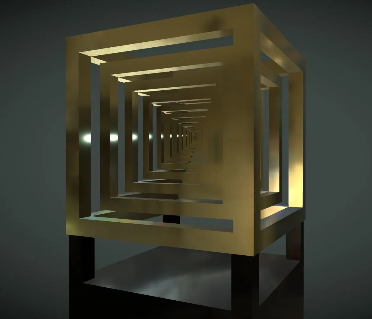 PBR Game 3D Models - Cube In Cube Animation