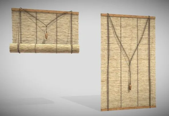 PBR Game 3D Models – Curtains Blind   Blindola