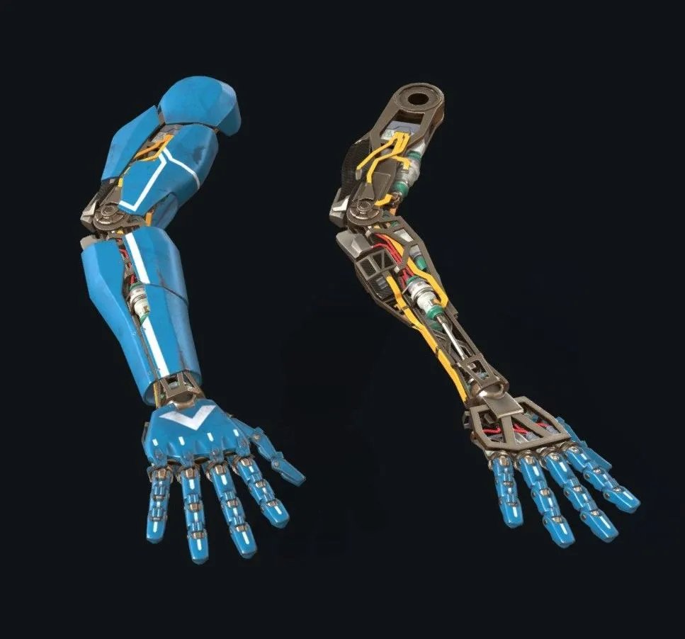 PBR Game 3D Models - Cybernetic Arm
