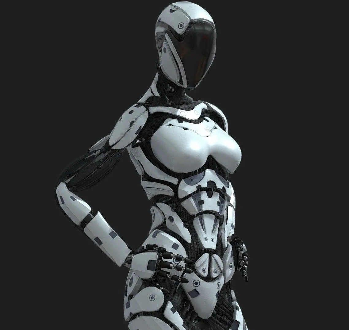 PBR Game 3D Models - Cyborg