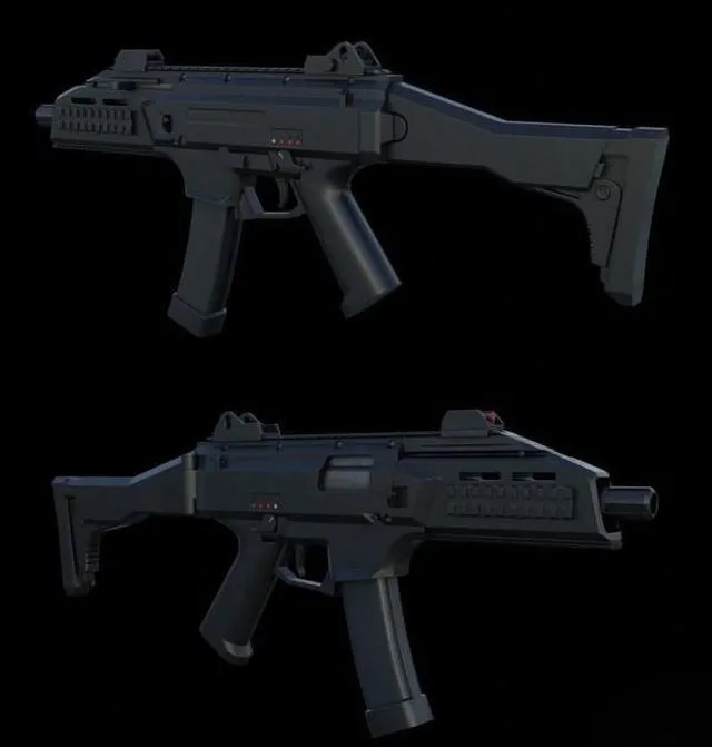 PBR Game 3D Models - CZ Scorpion EVO