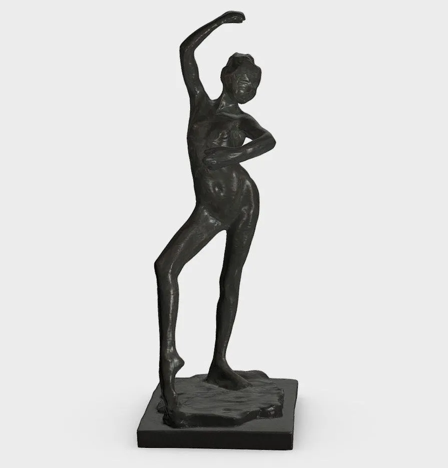 PBR Game 3D Models - Danseuse Espagnole Edgar Degas 1834 1917