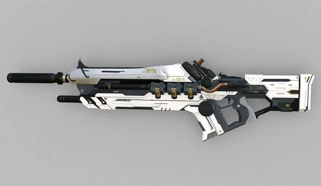 PBR Game 3D Models - Dark Matter Surge Rifle
