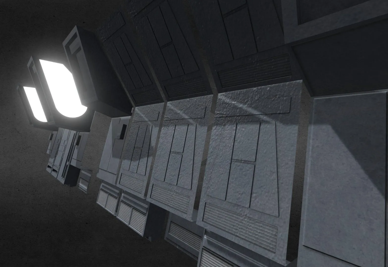 PBR Game 3D Models - Deathstar Wallpanels Group 3