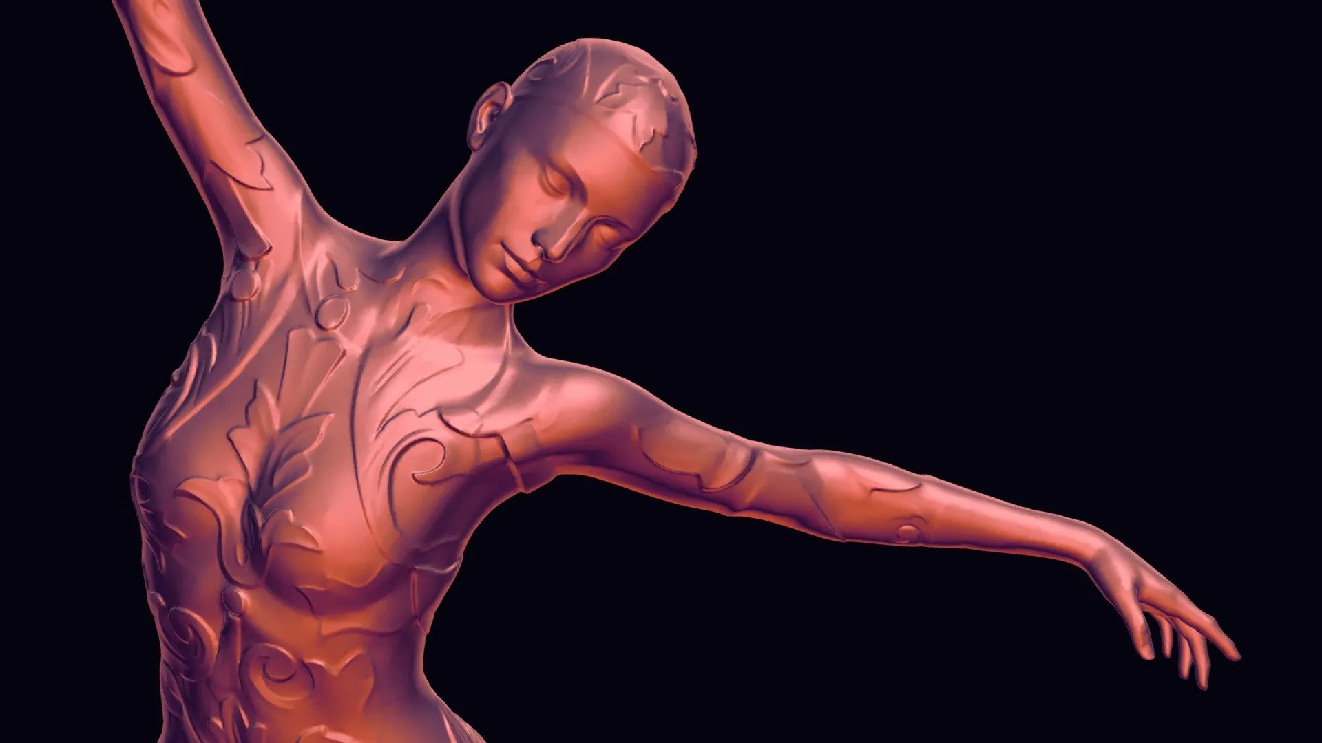 PBR Game 3D Models - Deco Ballerina