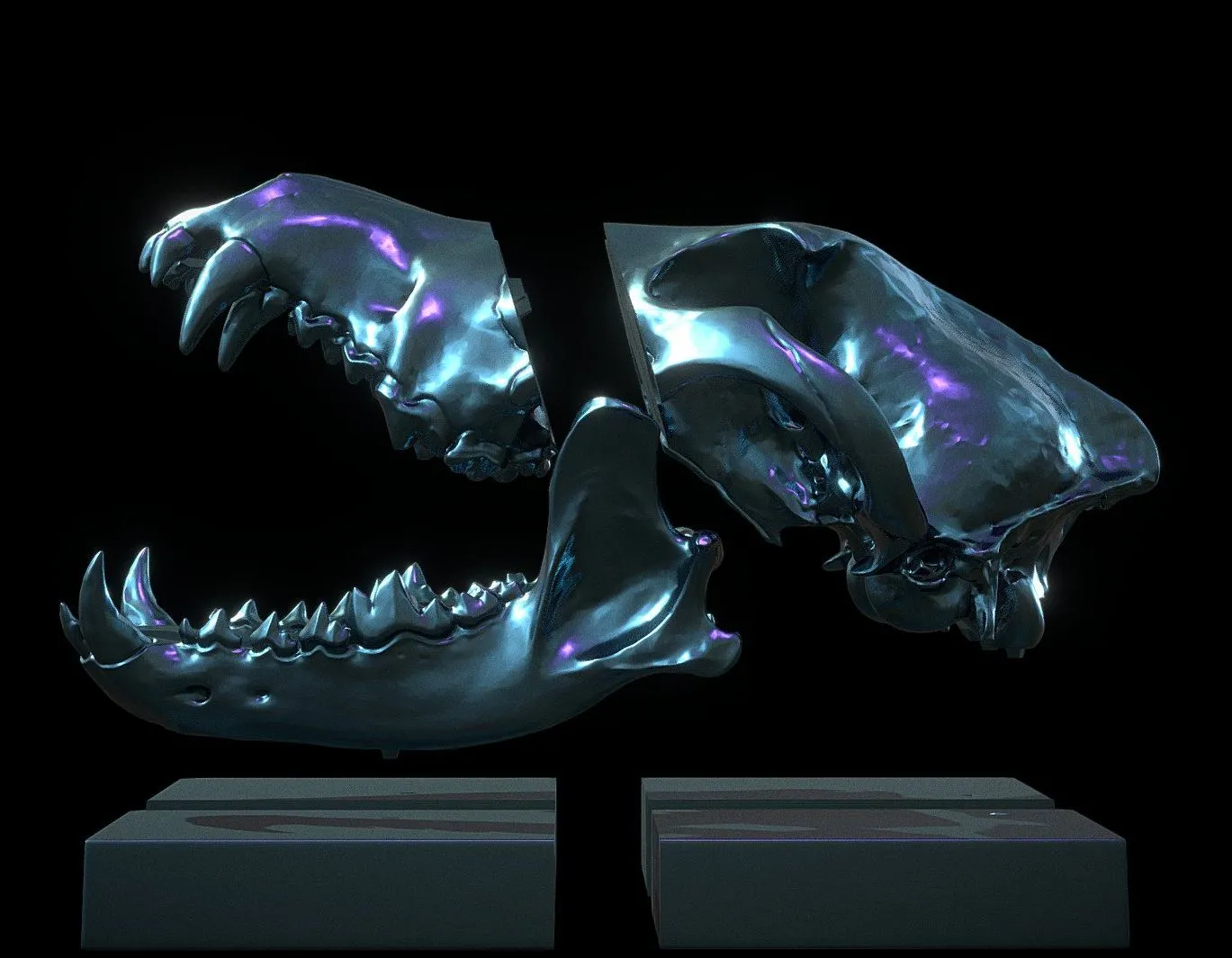 PBR Game 3D Models - Deco Skull 3D Printing