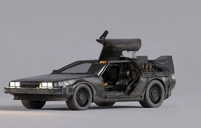 PBR Game 3D Models - Delorean – Ready Player One