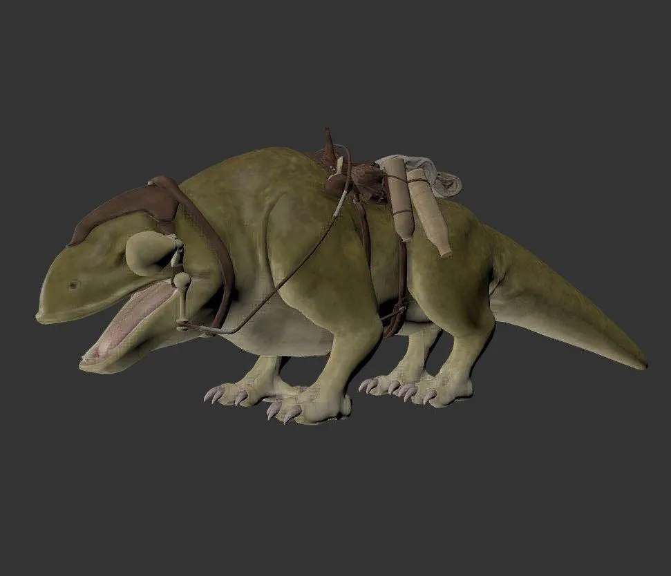 PBR Game 3D Models - Dewback