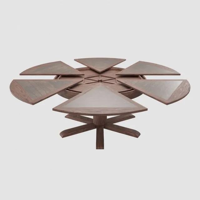 PBR Game 3D Models - Dining Table With Leaves