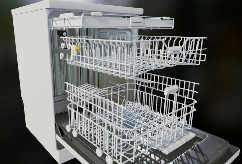 PBR Game 3D Models - Dishwasher