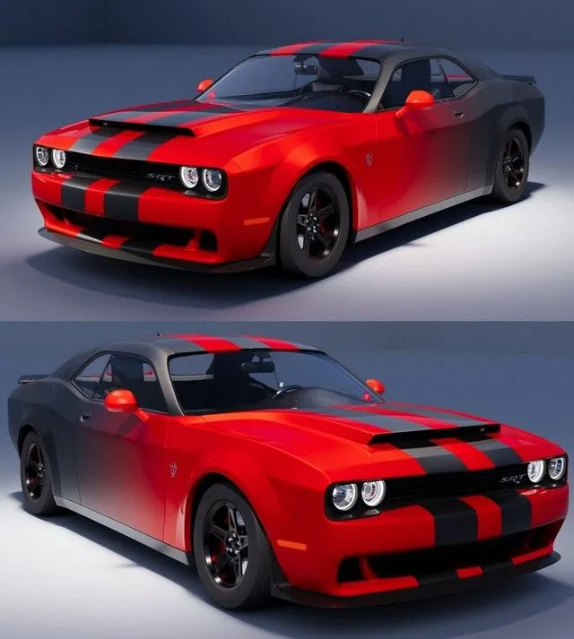 PBR Game 3D Models - Dodge Demon SRT