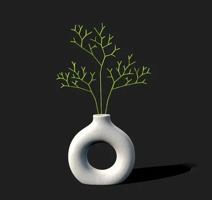 PBR Game 3D Models - Donut Vase