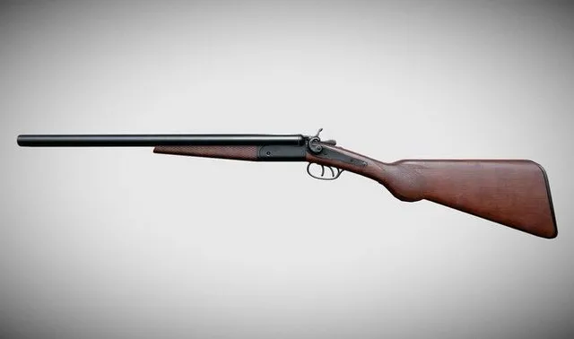 PBR Game 3D Models - Double Barrel Shotgun