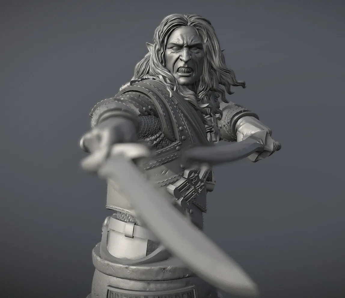 PBR Game 3D Models - Drizzt