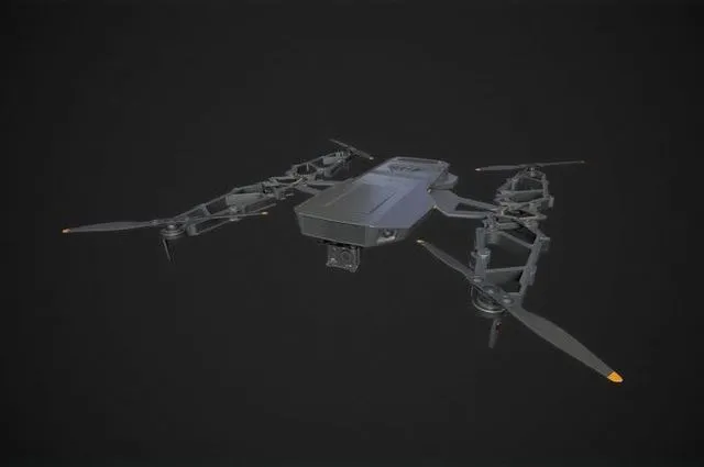 PBR Game 3D Models - Dron with a camera