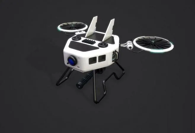 PBR Game 3D Models - Drone RX