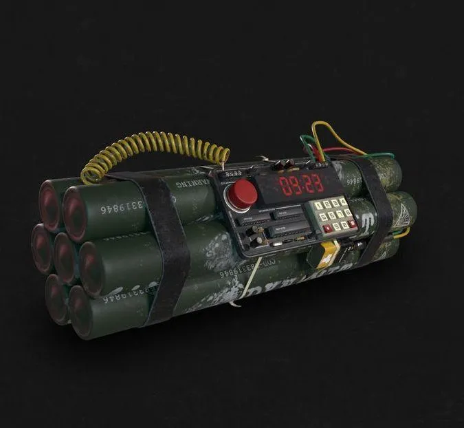 PBR Game 3D Models - Dynamite Bomb