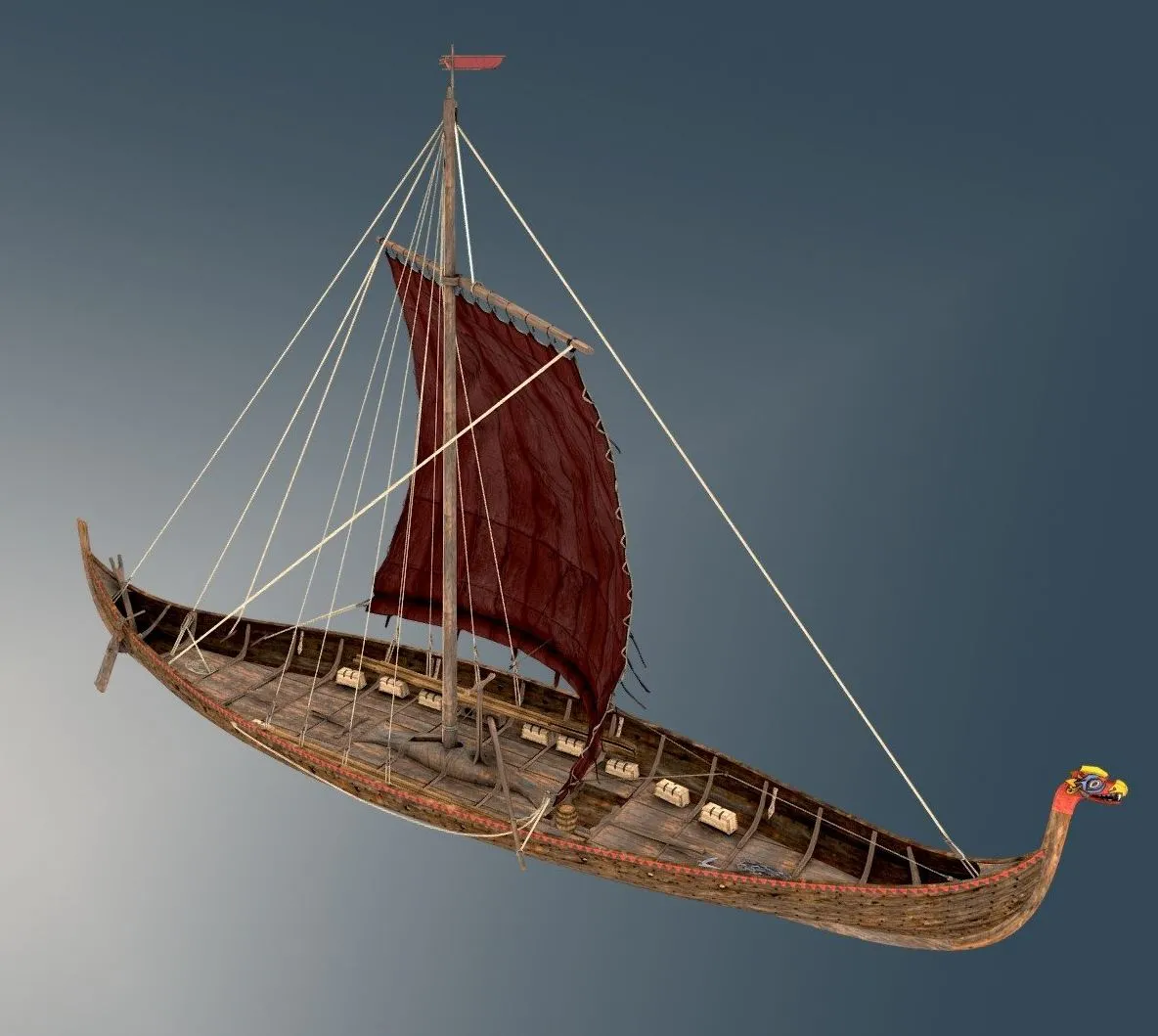 PBR Game 3D Models - Edyskipet The Edy Viking Ship