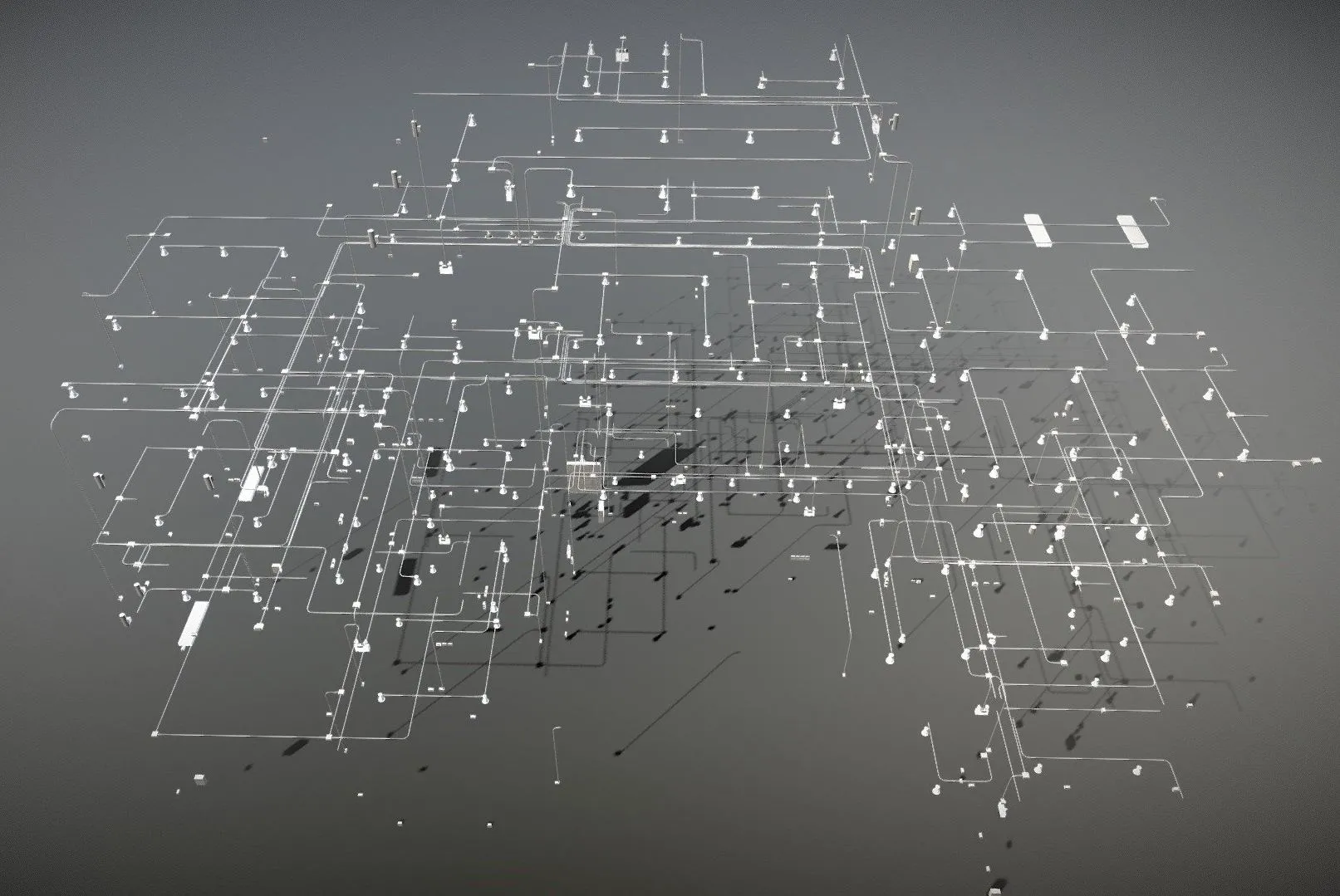 PBR Game 3D Models - Electrical System In Building