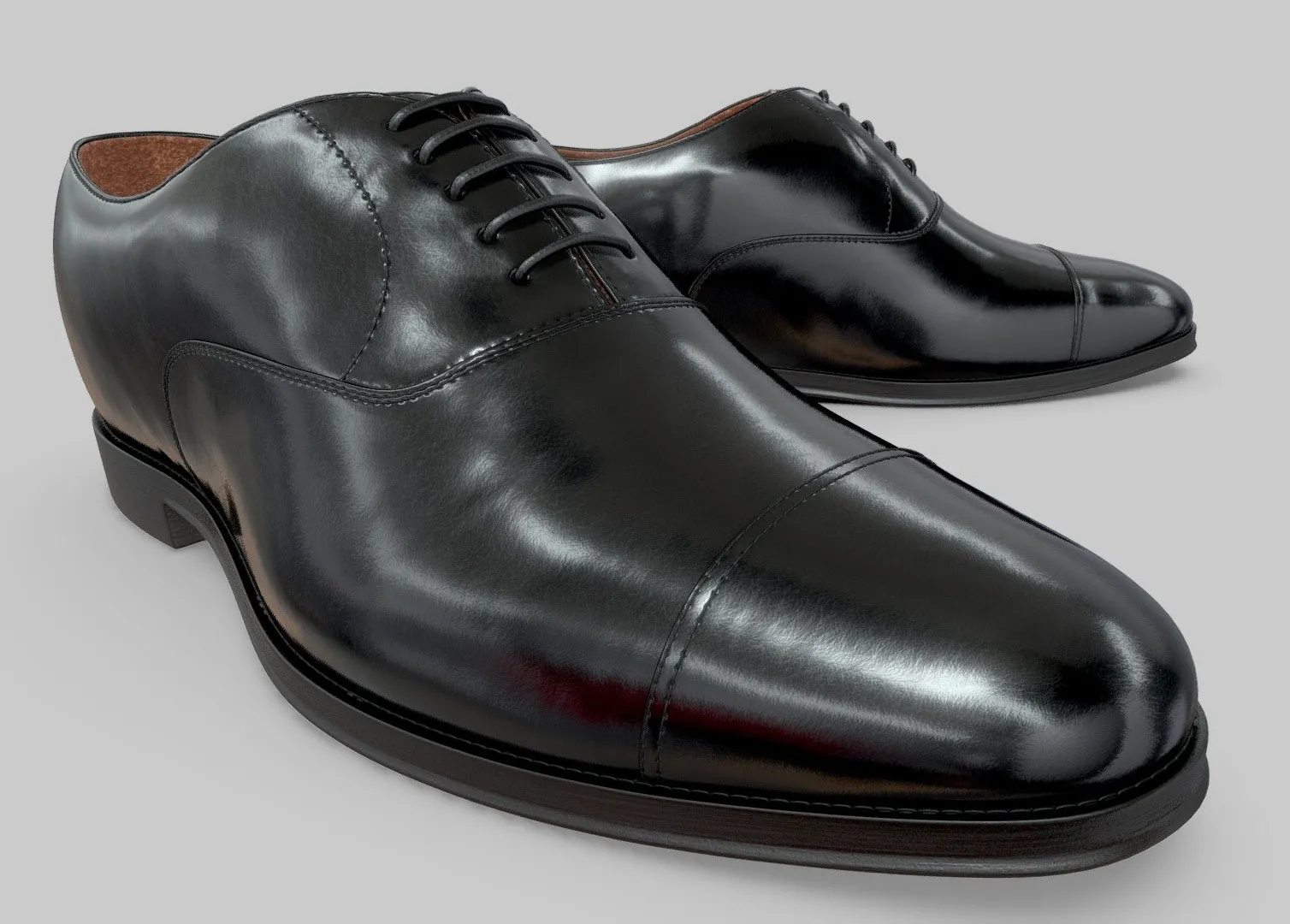 PBR Game 3D Models - Elegante Shoes Oxford Model