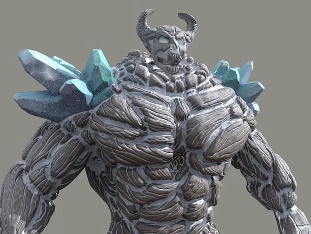 PBR Game 3D Models - Elemental Golems