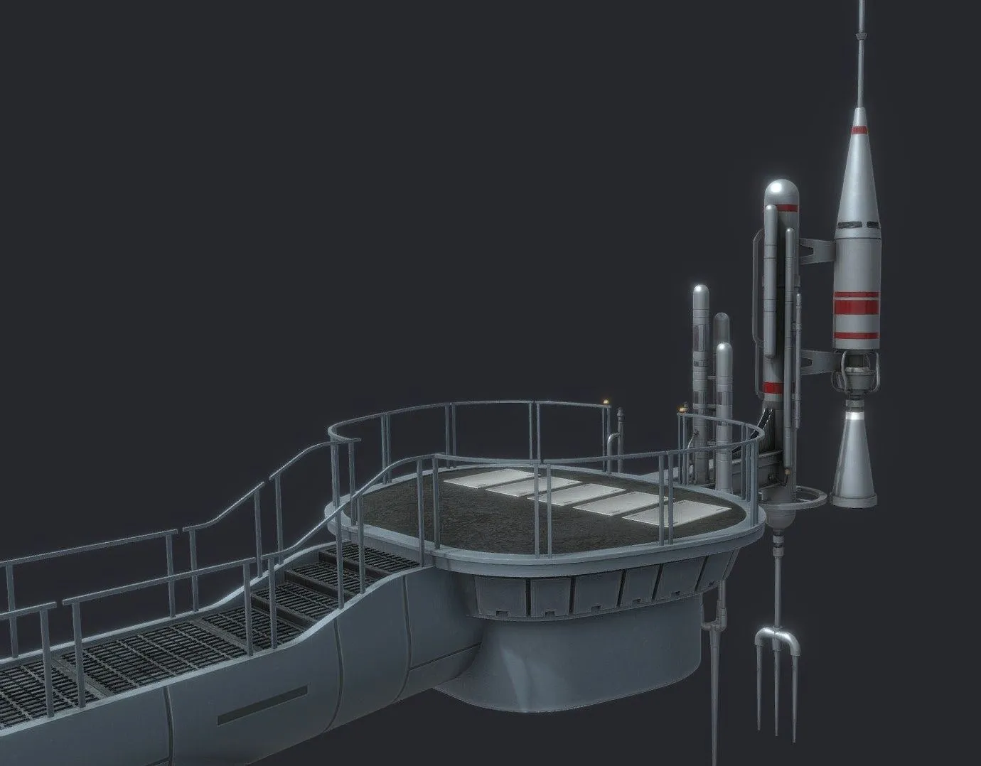 PBR Game 3D Models - Empire Strikes Back Gantry Area