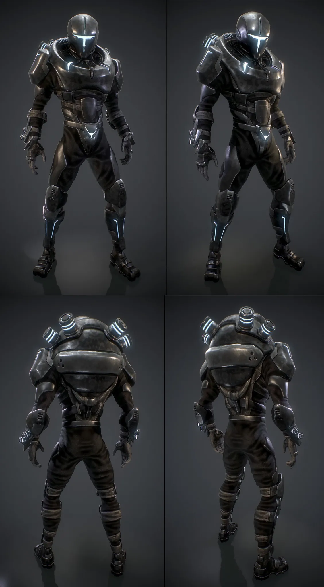 PBR Game 3D Models - Enforcer