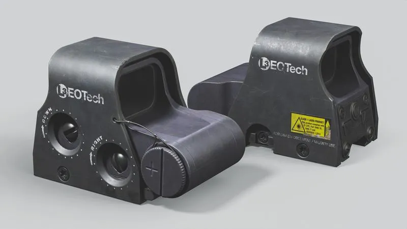 PBR Game 3D Models - EOTechXPS2-0 dot sight