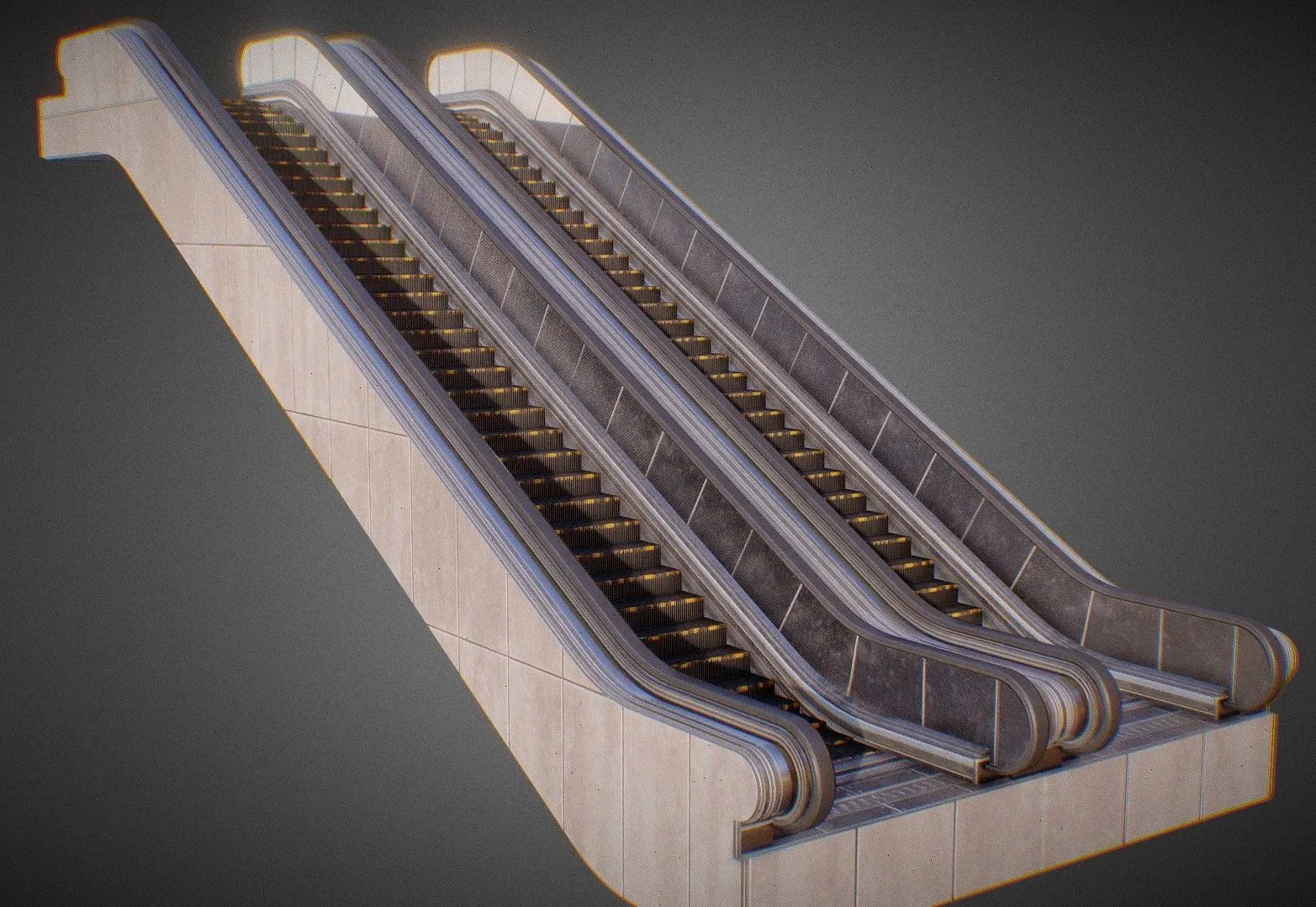 PBR Game 3D Models - Escalator 1