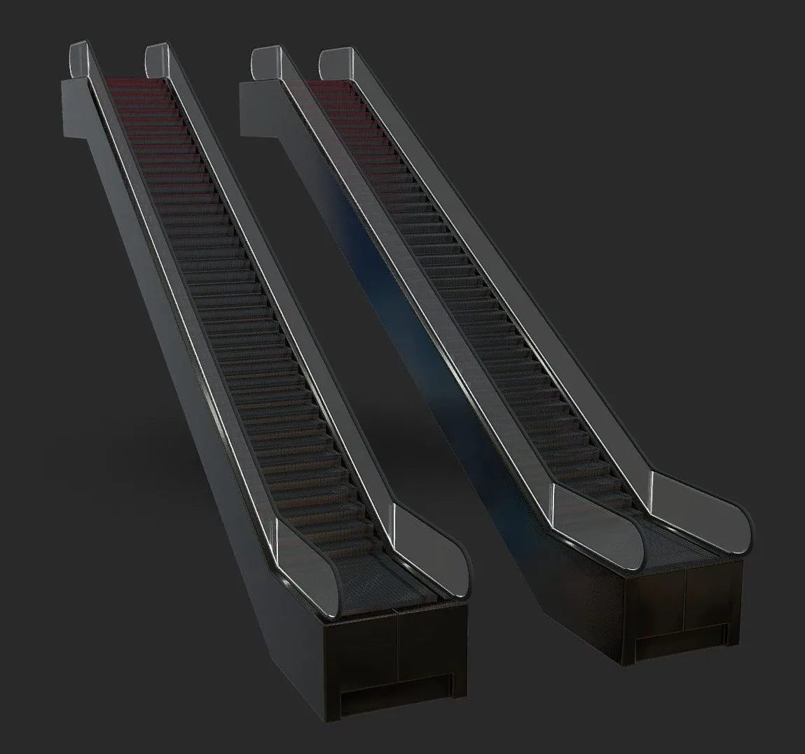 PBR Game 3D Models - Escalator Animated With Geometry Nodes