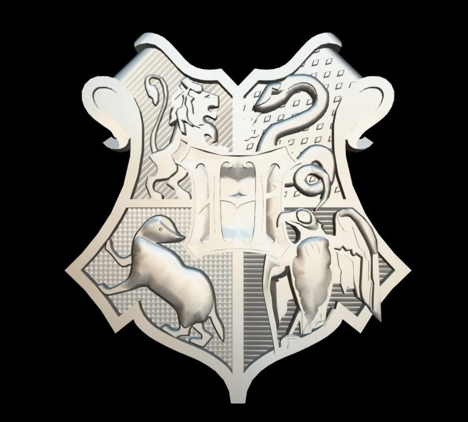 PBR Game 3D Models - Escudo Hogwarts