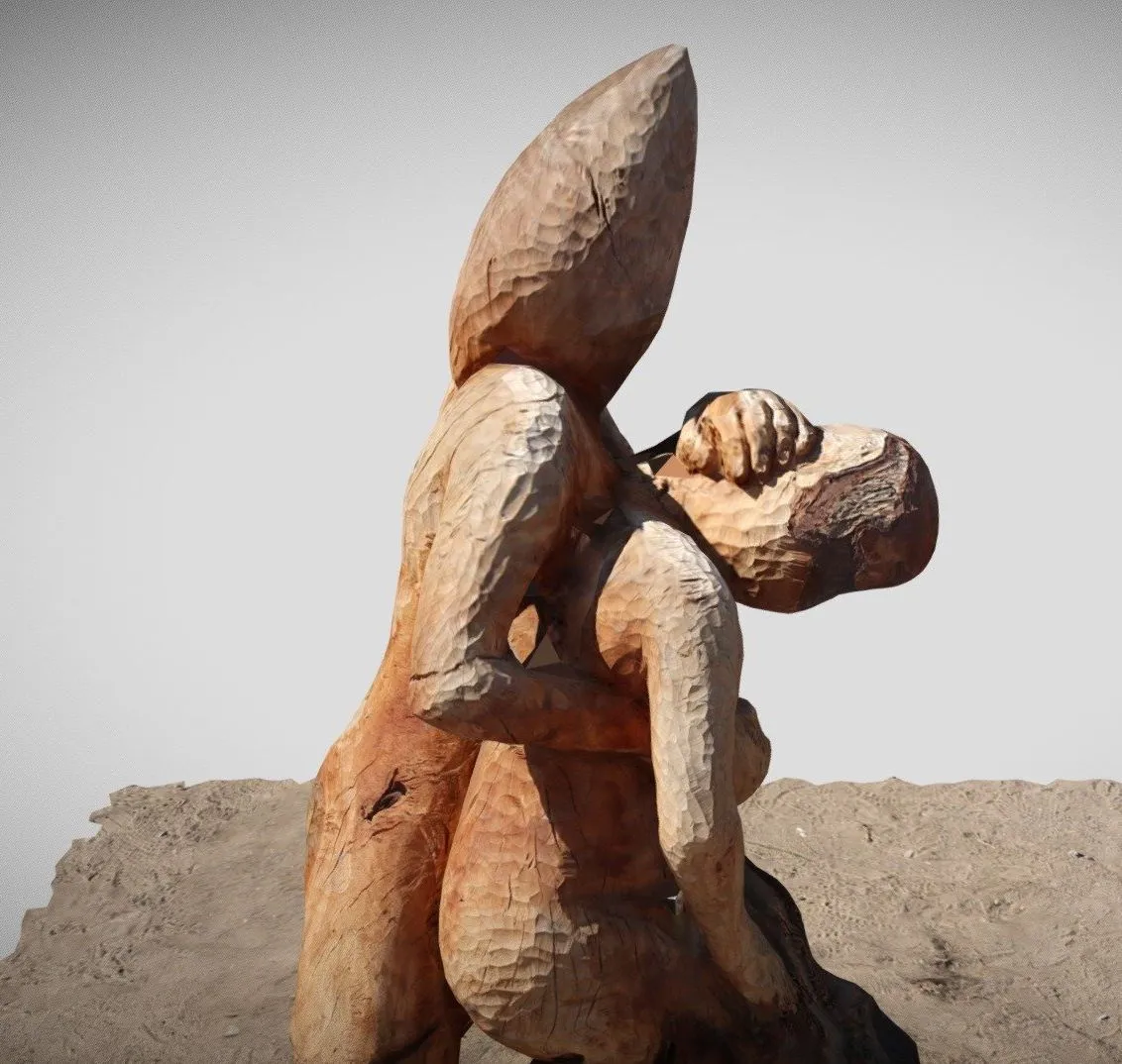 PBR Game 3D Models - Escultura Pueblos Originarios Plaza Baquedano