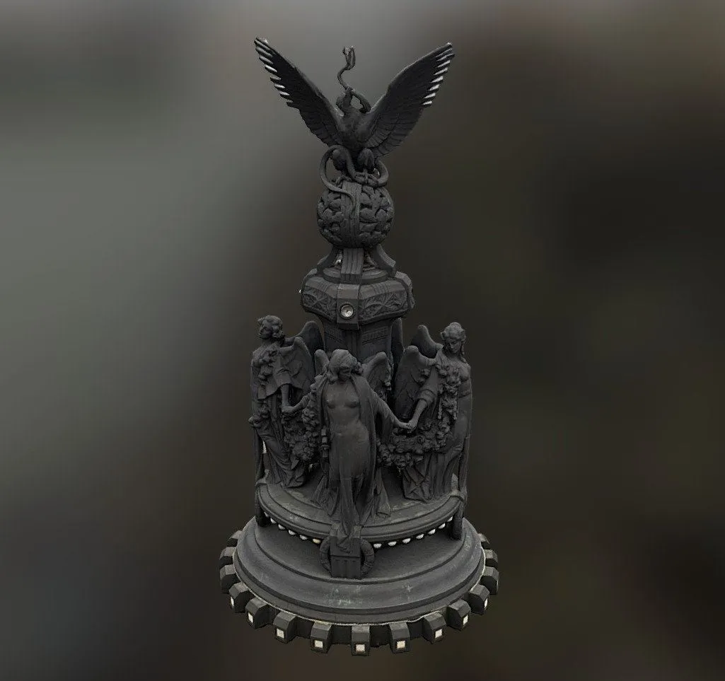 PBR Game 3D Models - Esculturas Palacio De Bellas Artes